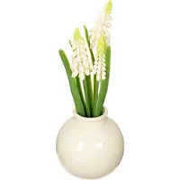 Viana Vaas met hyacint, kunstbloem, voor een elegante en stijlvolle tafeldec