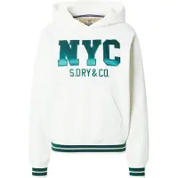 Superdry Sweatshirt crème / donkergroen