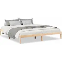 vidaXL Bedframe extra lang zonder matras massief grenenhout 180x210 cm