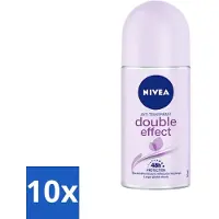 Nivea 10 x - Deodorant - Roller - Double Effect - 48 Uur Lang Werkend - 50 ml - Deodorant Roller - 48 Uur Bescherming - Okselhaartjes Verzachten - Anti-transpirant - Avocado-extract