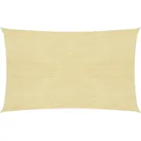 vidaXL Zonnezeil 160 g/m² 2,5x5 m HDPE beige