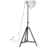 vidaXL Vloerlamp 25 W E27 61x61x90/150 cm wit