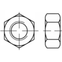 Toolcraft TO-5453571 Zeskantmoeren M10 100 stuk(s)