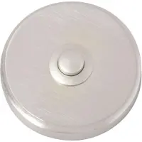 Heidemann 70083 Belknop 1-voudig Vernikkeld 24 V/1 A