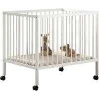 Vipack Babypark Dino | 95 x 75 cm | verstelbaar | wit beukenhout - - Park - Wit - Hout Eenpersoons Normaal bed