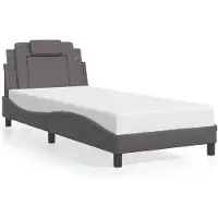 vidaXL Bedframe "Viana" zonder matras kunstleer grijs 80x200 cm