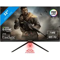 Raider Ultra Gaming Monitor - 165Hz - QHD (2560x1440) - IPS - 1 ms - FreeSync/G-Sync - RGB - 32 inch