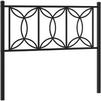 vidaXL Vervangend hoofdbord 107 cm metaal zwart