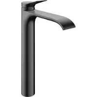 Hansgrohe Vivenis - Wastafelkraan, EcoSmart, CoolStart, geborsteld zwart chroom 75045340