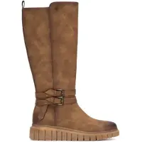 Refresh Dames Laarzen 173212 bruin (39), 1 tot 3 cm, Ritssluiting, Casual 17321202-CAMEL