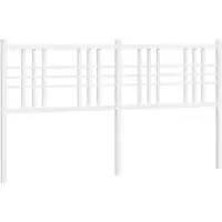 vidaXL Vervangend hoofdbord 160 cm metaal wit
