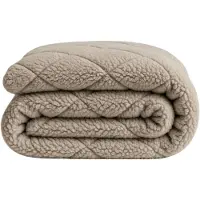 Y-NOT - Teddy Dekbed Zonder Overtrek 240x200 - Zomerdekbed - Zacht & Wasbaar - Taupe