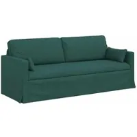 vidaXL Bank Donkergroen 198 x 78 x 80 cm Stof