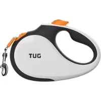 TUG 360° Knoopvrije Intrekbare Rollijn 5 M Wit Oranje Tot < 16 Kg