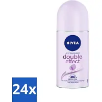 Nivea 24 x - Deodorant - Roller - Double Effect - 48 Uur Lang Werkend - 50 ml - Deodorant Roller - 48 Uur Bescherming - Okselhaartjes Verzachten - Anti-transpirant - Avocado-extract