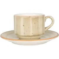 Bonna Thee kopjes & schotel aura terrain porselein set van 6