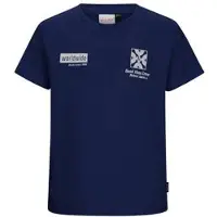 Retour Jeans T-shirt met backprint donkerblauw Jongens Katoen Ronde hals - maat 104