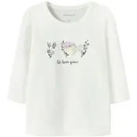 Name it BABY T-shirt wit Meisjes Katoen Ronde hals Printopdruk - maat 80