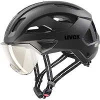 Uvex Stride Visor, fietshelm, zwart