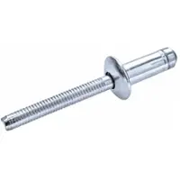 Goebel - 250 x Constructie blindklinknagels (Ø x L) 6,4 x 16 mm - Staal verzinkt / Staal verzinkt - Platbolkop - H-LOCK - 7620064160 - Popnagel