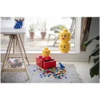 LEGO Opbergbox Hoofd Boy Klein Geel