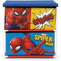 Arditex Spiderman Opbergplank Met 3 Lades Rood