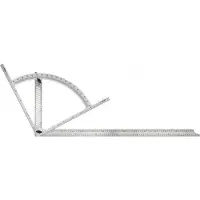 Sola Aftekenhaak Alpha 800x400mm RVS AW800 met gradenboog, aftekengaten en mm-maatv - 56905001