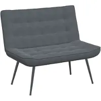 vidaXL Bankje 110x74x84 cm fluweel donkergrijs