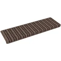 vidaXL Zelfklevende trapmatten 15 st 65 x 21 x 4 cm Non-Slip Bruin