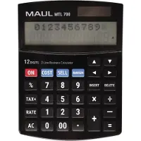 MAUL MTL 700 Bureaurekenmachine Zwart (b x h x d) 115 x 25 x 155 mm