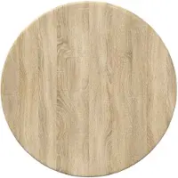 vidaXL Tafelblad Ø 30 x 1,5 cm Rond Bewerkt hout Sonoma Eiken