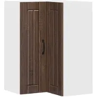 vidaXL Wandhoekkast LUCCA Bruin eiken 57 x 57 x 80 cm Bewerkt hout
