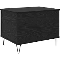 vidaXL Salontafel Zwart Eiken 60 x 44,5 x 45 cm Bewerkt hout