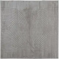 vidaXL - Binnen - kleed - GALATI - Grijs - 120 - x - 120 - cm - Polyester