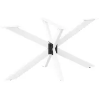 vidaXL Eettafelpoot spider vorm 120x68x(72-73) cm staal wit