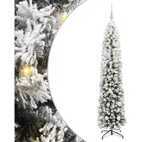 vidaXL Kunstkerstboom Groen 180 cm PVC en Staal en Kunststof