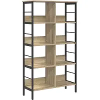 vidaXL Boekenplank 8-laags 82 x 32 x 144.5 cm Bewerkt hout Sonoma Eik
