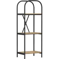 vidaXL Boekenplank 3-laags 40 x 30 x 109 cm Bewerkt hout Artisan Eiken