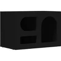 vidaXL TV Kast ELST 60 x 35 x 40 cm Zwart Bewerkt hout