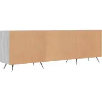 vidaXL Tv-meubel 150x30x50 cm bewerkt hout grijs sonoma eikenkleurig