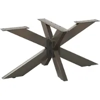 vidaXL Salontafelpoot spider vorm 98x58x(42-43) cm staal naturel