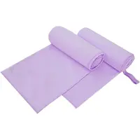 vidaXL Sporthanddoeken 2 st Paars 200 x 100 cm