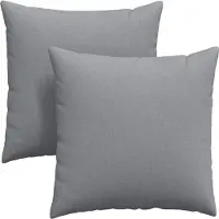 vidaXL Zitkussens 2 pcs Stof Lichtgrijs 60 x 60 cm