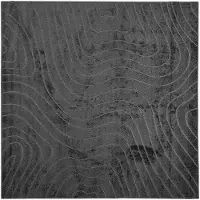 vidaXL Binnen- en buitenkleed PALMERAS Antraciet 120 x 120 cm