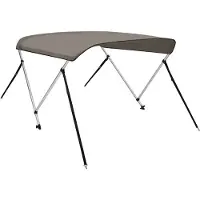 vidaXL Biminitop 2 bogen 150x120x110 cm grijs