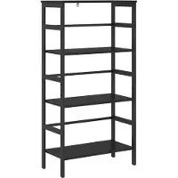 vidaXL Boekenplank 3-laags 40 x 29.5 x 115 cm Bewerkt hout Zwart Eiken
