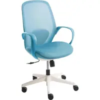 Beliani FOAMA - Bureaustoel - Blauw - Mesh