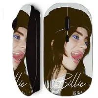 MANIACASE Draadloze muis - Billie Eilish - - Zwart - Ergonomisch - Optisch
