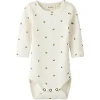Name it Rompertje/body beige / wit