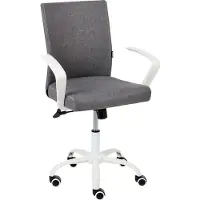 Beliani MODRA - Bureaustoel - Donkergrijs - Polyester